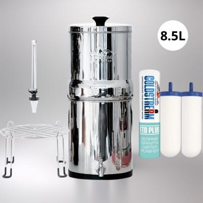 Fontaine à eau Monderma Max Big 8.5L - inclus filtres 2 FTO+, 1 base inox, 1 robinet avec vue